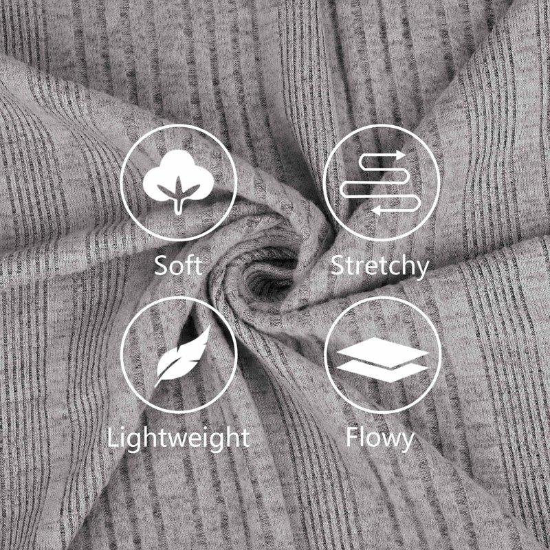 SHIBEVER Long Sleeve Shirts For Women Autumn Shirts For Women Tunic Womens Tops Lightweight Trendy Women Fall Tops Winter Clothes Grey M