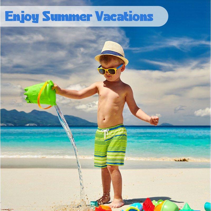 Skibeaut Boys Swim Shorts Kids Swimming Trunk Quick Dry Board Shorts For 3-14 Years