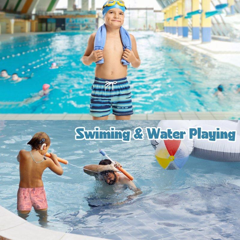 Skibeaut Boys Swim Shorts Kids Swimming Trunk Quick Dry Board Shorts For 3-14 Years