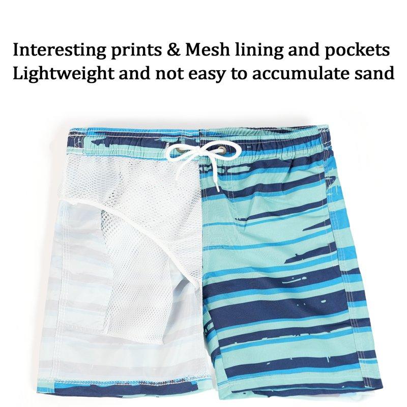 Skibeaut Boys Swim Shorts Kids Swimming Trunk Quick Dry Board Shorts For 3-14 Years