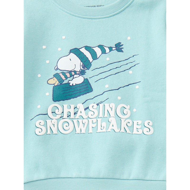 Snoopy Baby Boys Or Girls Crewneck Sweatshirt And Joggers Set 2-Piece Sizes 0/3M-24M