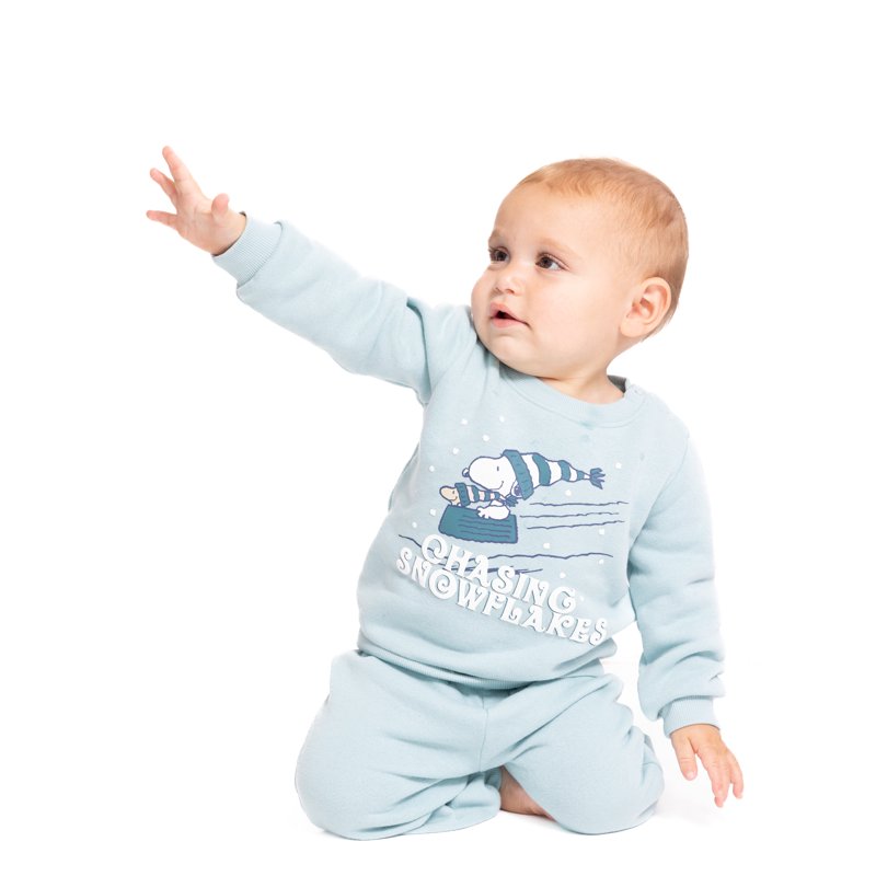 Snoopy Baby Boys or Girls Crewneck Sweatshirt and Joggers Set 2-Piece Sizes 0/3M-24M