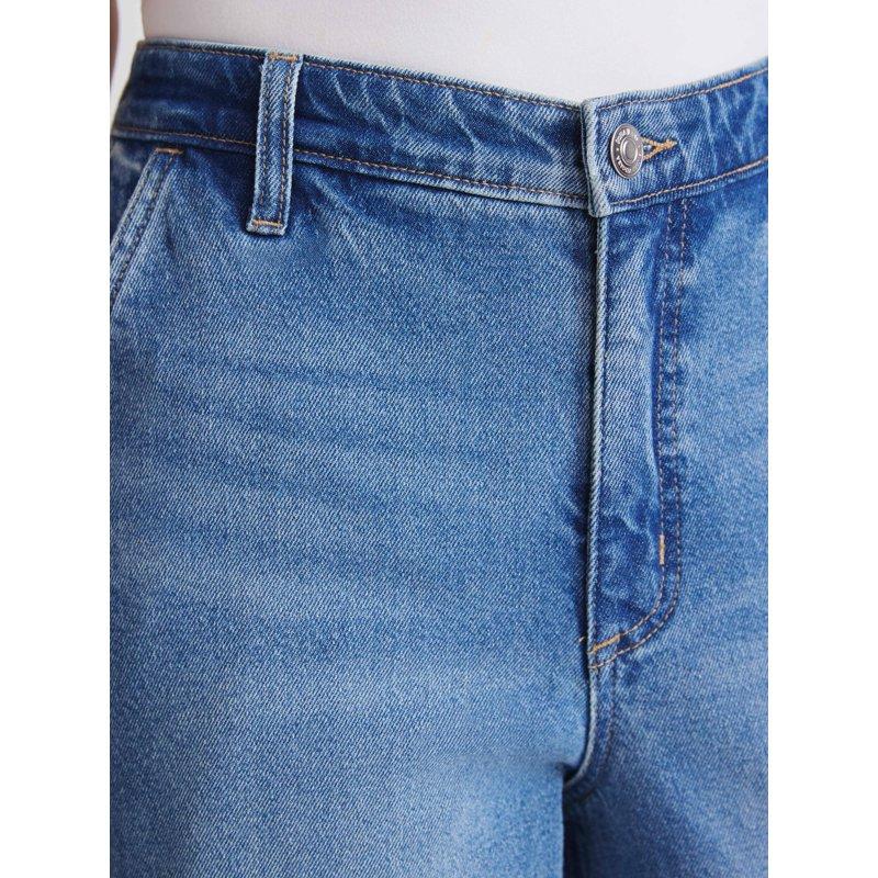 Sofia By Sofia Vergara Women's Diana Relaxed High Rise Straight Jeans 30" 32.5" And 34" Inseams Sizes 0-28