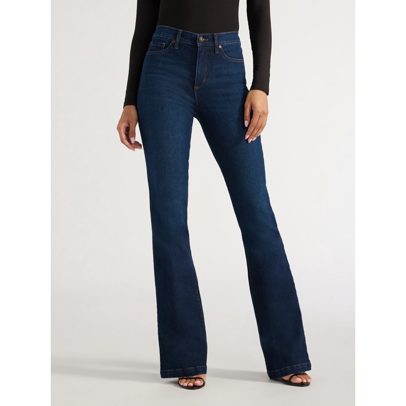 Sofia by Sofia Vergara Women's Melisa Flare High Rise Jeans 30.5" 32.5" and 34.5" Inseams Sizes 0-28