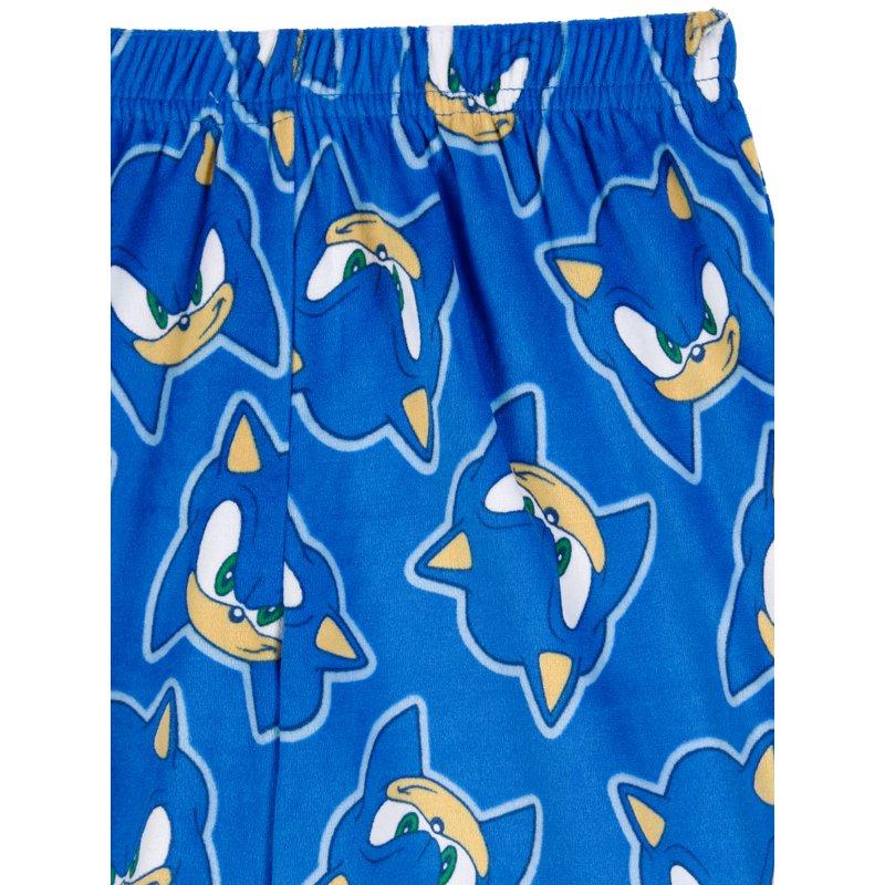 Sonic The Hedgehog Boys Short Sleeve Top And Sleep Pants Pajama Set 2-Piece Sizes 4-16