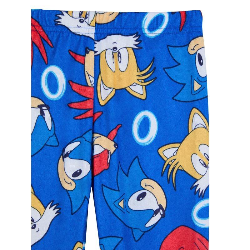 Sonic The Hedgehog Boys Snug Fit Long Sleeve Top And Sleep Pants Pajama Set 2-Piece Sizes 4-12