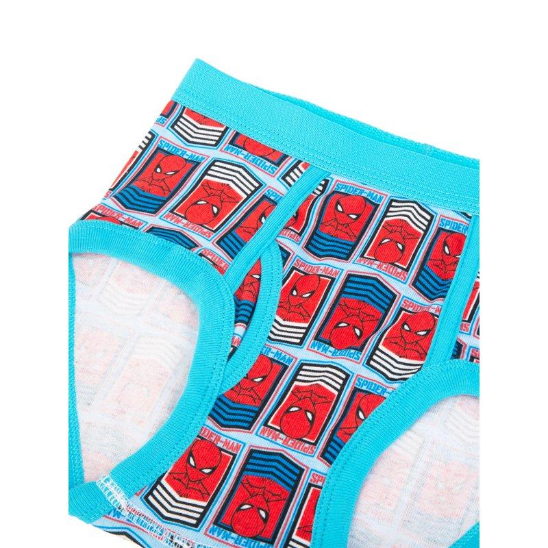 Spider-Man Boys Cotton Brief Character Underwear 5-Pack Size 4-8