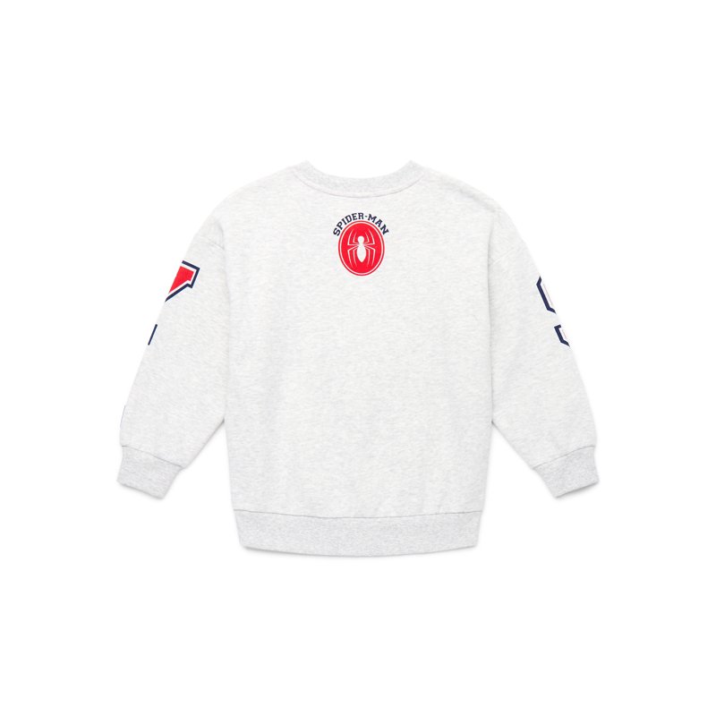 Spider-Man Boys Long Sleeve Graphic Crewneck Sweatshirt With Matching Short 2-Piece Set Sizes 4-12