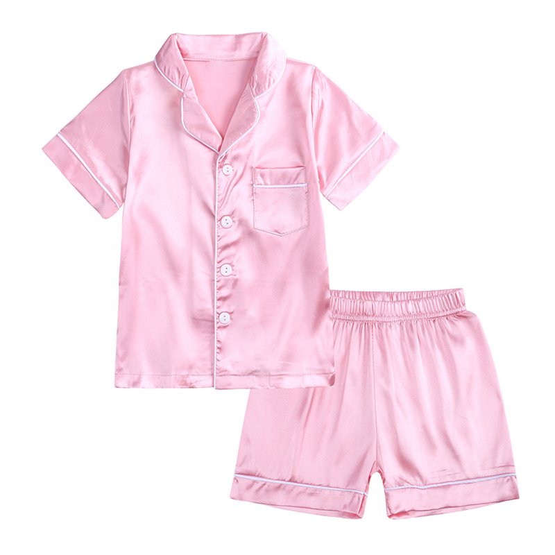 Spring Savings Clearance 2024 Itsun Baby Girl Pajamas Baby & Toddler Pajamas Toddler Boys Sleeve Top and Shorts Pajama Sets Pink 3 Years