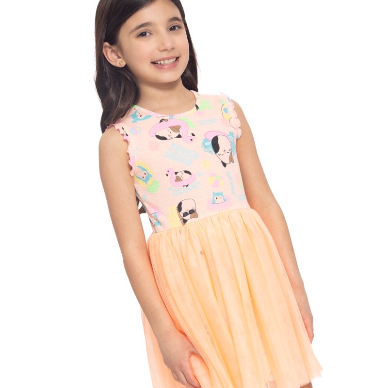 Squishmallows Girls Print Tank Tutu Dress Sizes 4-12