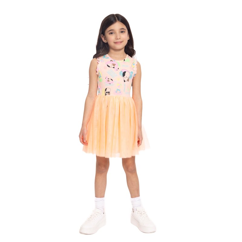 Squishmallows Girls Print Tank Tutu Dress Sizes 4-12