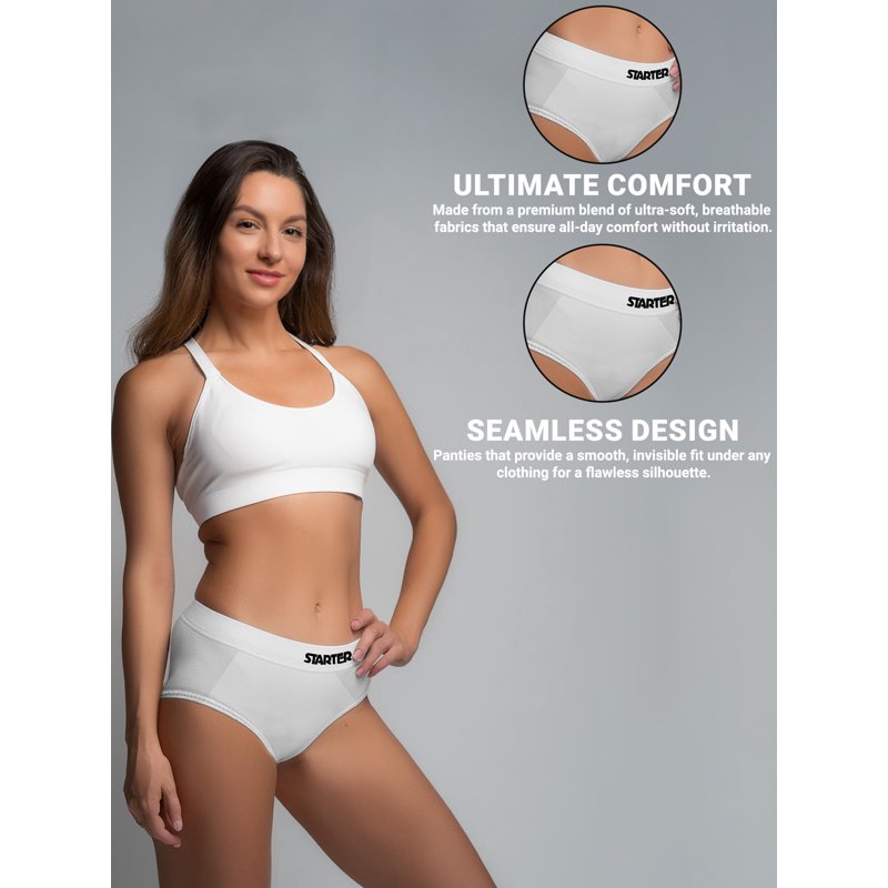 Starter Women's Seamless Briefs Underwear 6-pack