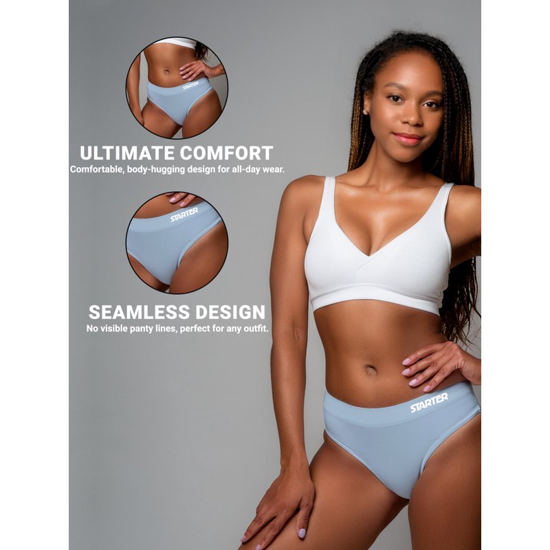 Starter Women's Seamless Thong Underwear 6-pack