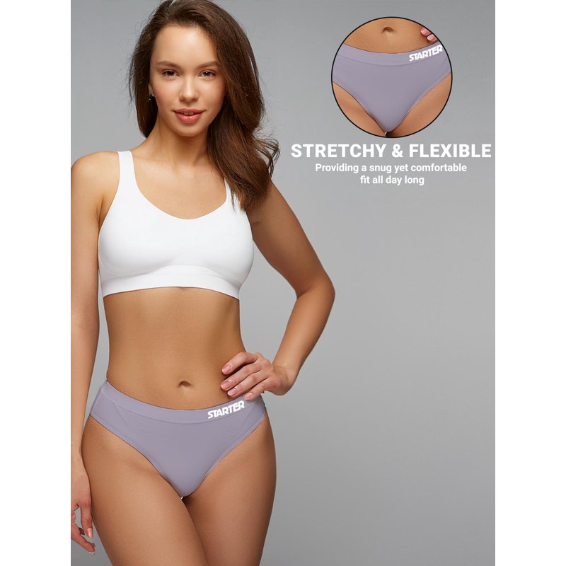Starter Women's Seamless Thong Underwear 6-pack