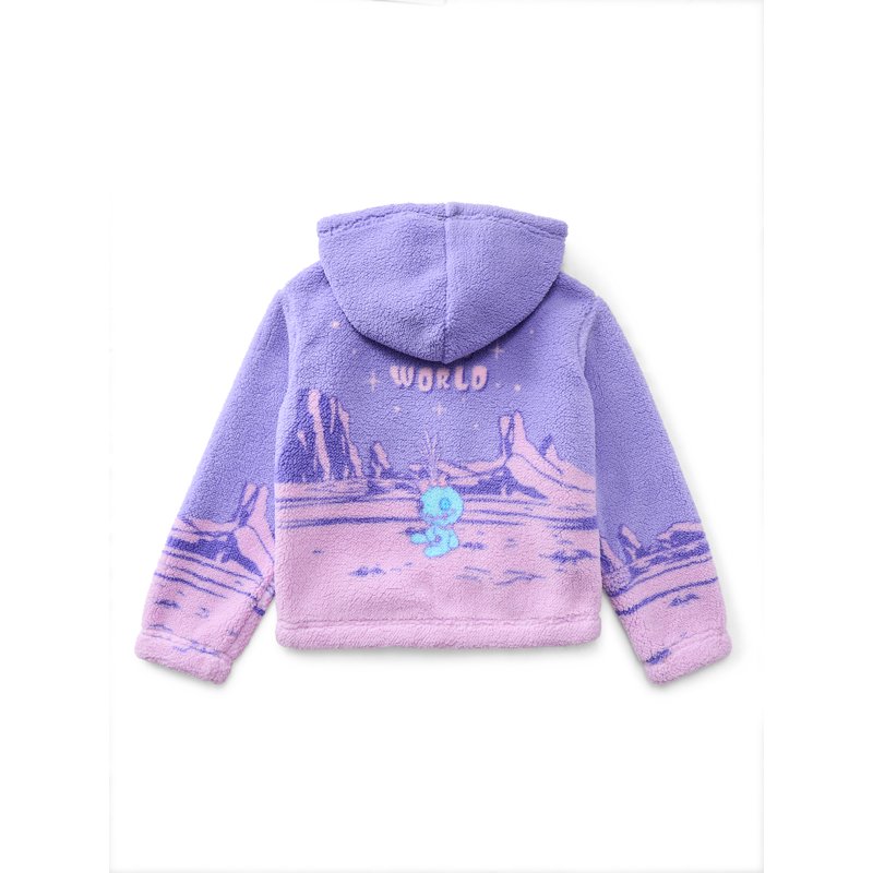 Stitch Girl's Plush Sherpa Jacket Sizes 4-12