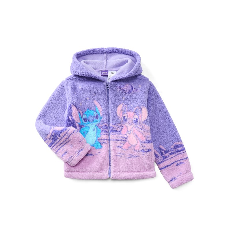 Stitch Girl's Plush Sherpa Jacket Sizes 4-12