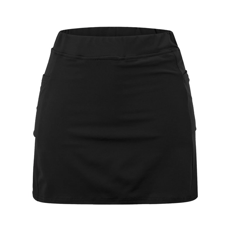 Summer Savings Clearance Women's High Waisted Tennis Skirts Tummy Control Pleated Golf Skorts Skirts For Women With Shorts Pockets Black Tennis Skirts For Women L