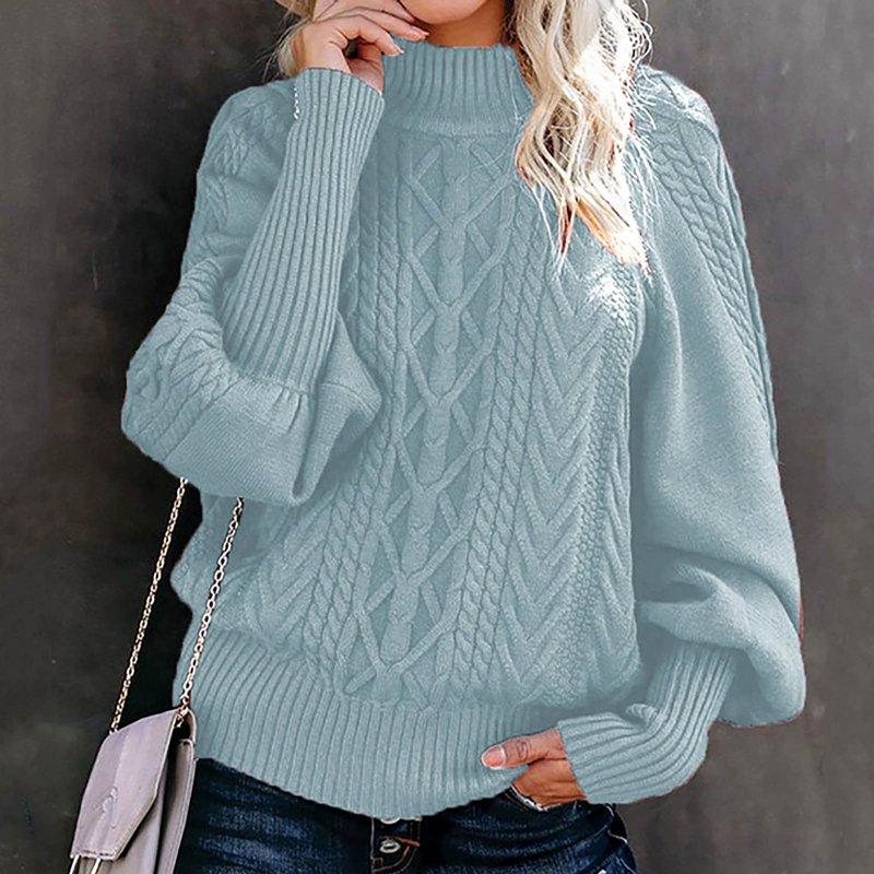 Sweaters For Women Long Sleeve Turtleneck Slim Fitted Chunky Pullover Casual Sweater Jumper Tops