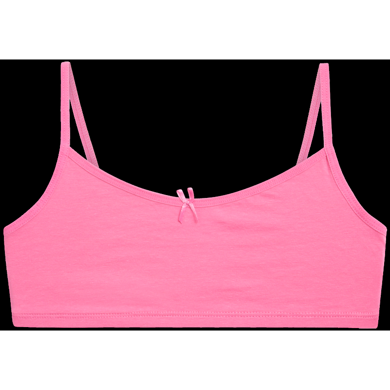 Sweet & Sassy Girls Cotton Spandex Cami Crop Training Bra (10 Pack)