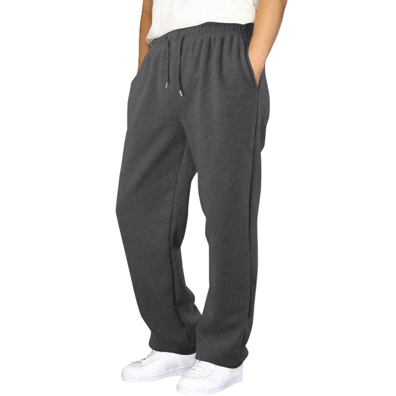 Tdoqot Boys Sweatpants With Pockets- Baggy Elastic Waist Casual Quick-Dry Kids Wide Leg Pants Dark Gray Size 10