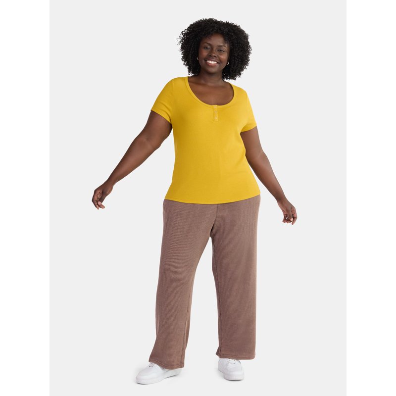 Terra & Sky Women’s Plus Rib Tee Sizes 0X-5X