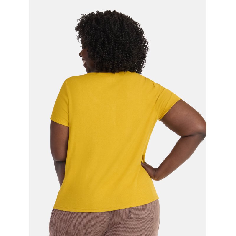 Terra & Sky Women’s Plus Rib Tee Sizes 0X-5X