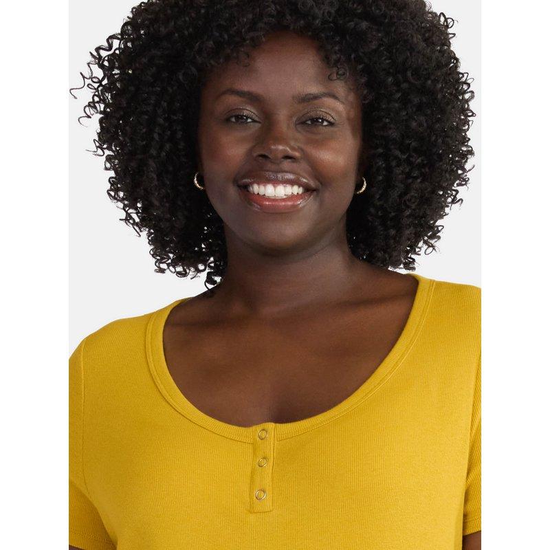 Terra & Sky Women’s Plus Rib Tee Sizes 0X-5X