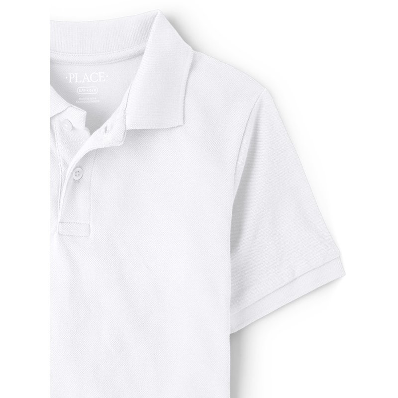 The Children's Place Boys Uniform Short Sleeve Pique Polo Sizes XS-XXL