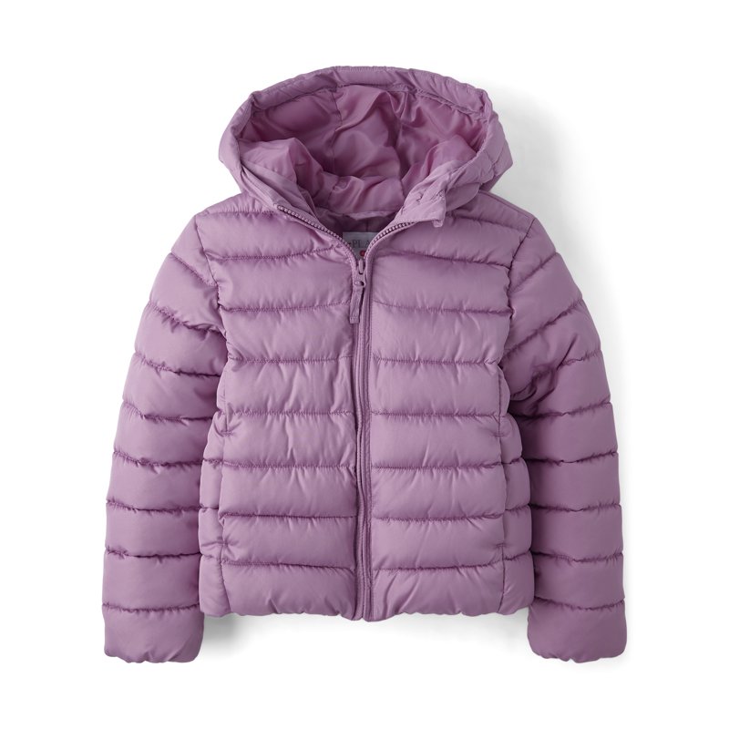 The Children's Place Girls Hooded Zip-Up Puffer Jacket Sizes XS-XXL