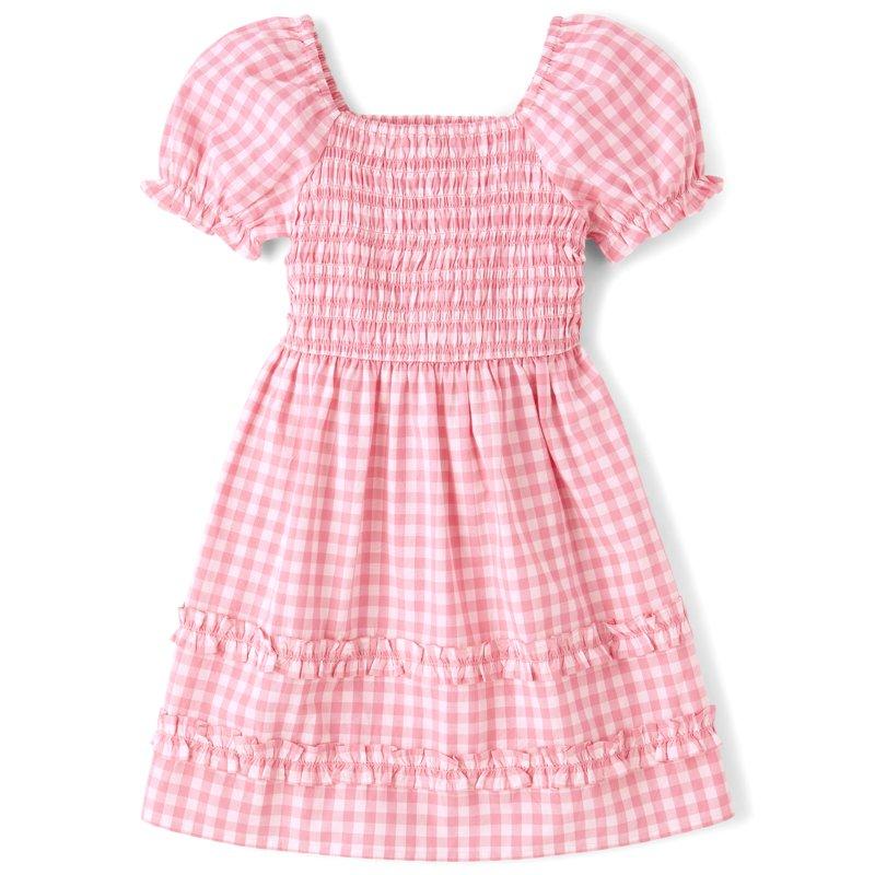 The Children's Place Girls Short Sleeve Casual Smocked Dress Sizes XS-XXL