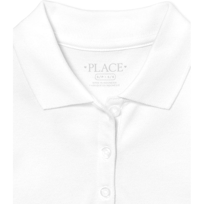 The Children's Place Girls Uniform Short Sleeve Pique Polo Sizes XS-XXL