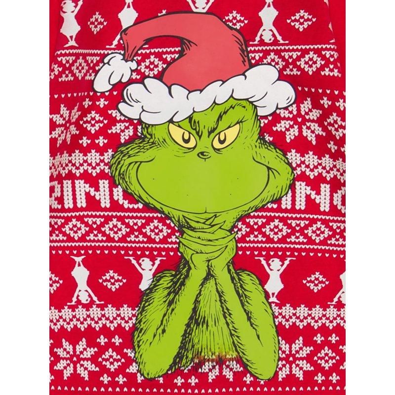 The Grinch Baby Unisex Red Long Sleeve Coverall And Hat Sizes 0/3M-24M
