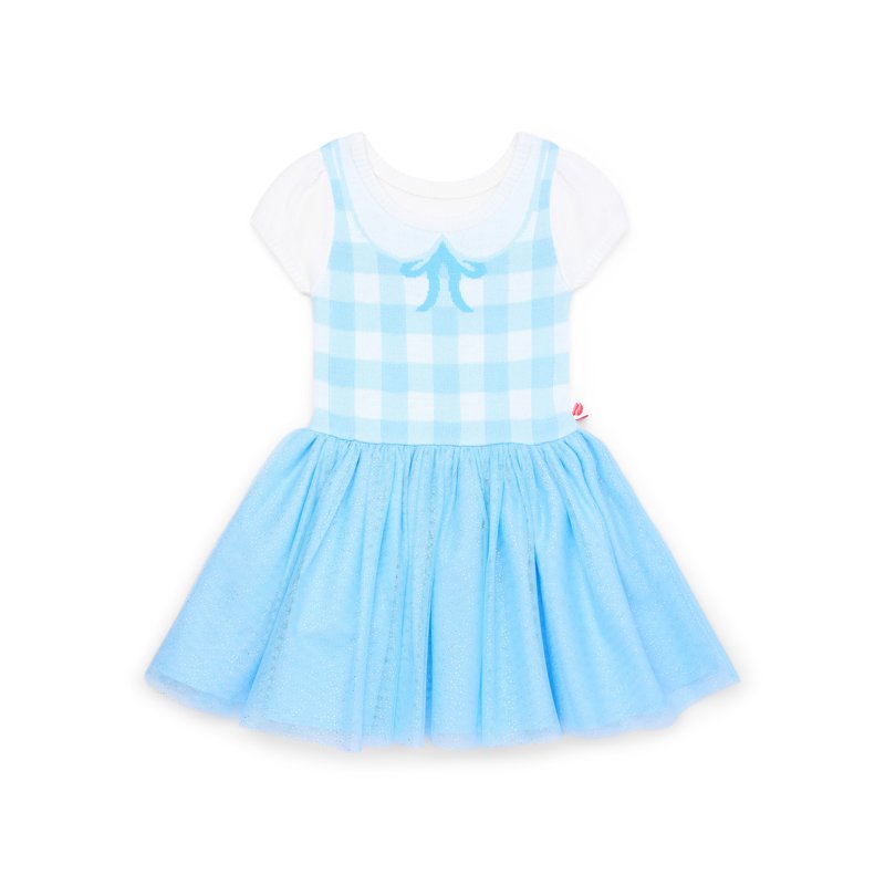 The Wizard of Oz Toddler Girl Dorothy Cosplay Sweater Dress Sizes 12M-5T