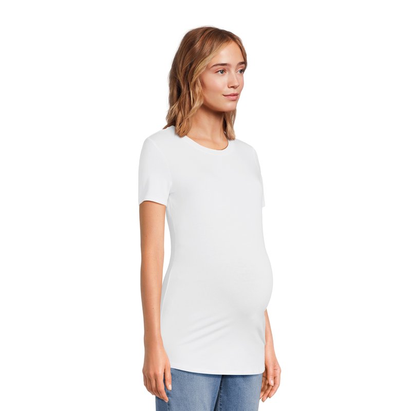Time and Tru Maternity Essentials Non Shirred Tee Sizes S-XXL