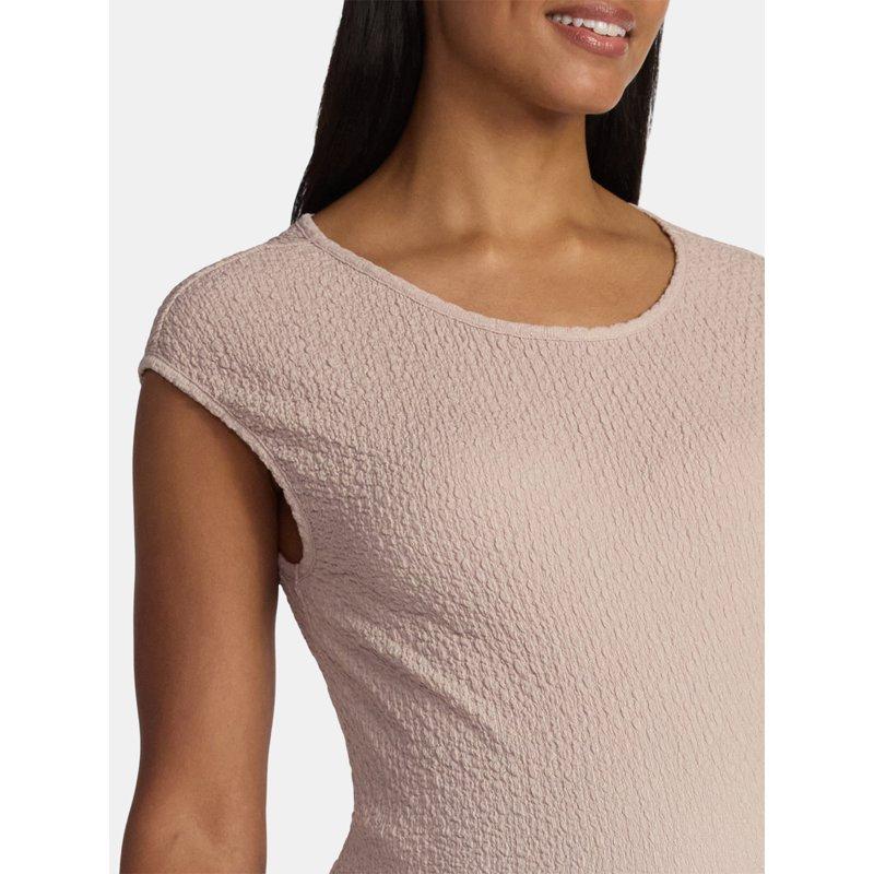 Time And Tru Maternity Women's Textured Dress With Cap Sleeves Sizes S-XXL