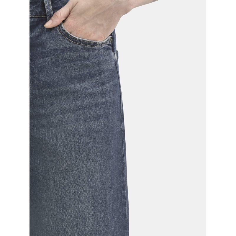 Time And Tru Women's And Women’s Plus High Rise Wide Leg Jeans With Frayed Cuffs Sizes 2-28