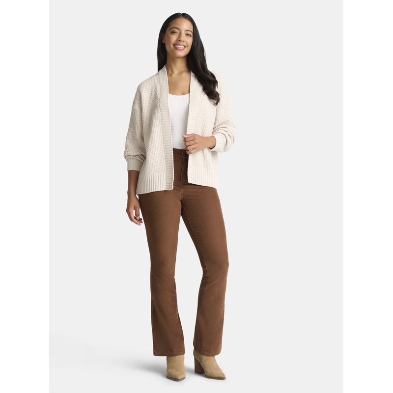 Time And Tru Women's Chenille Cardigan Sweater Midweight Sizes XS-XXXL