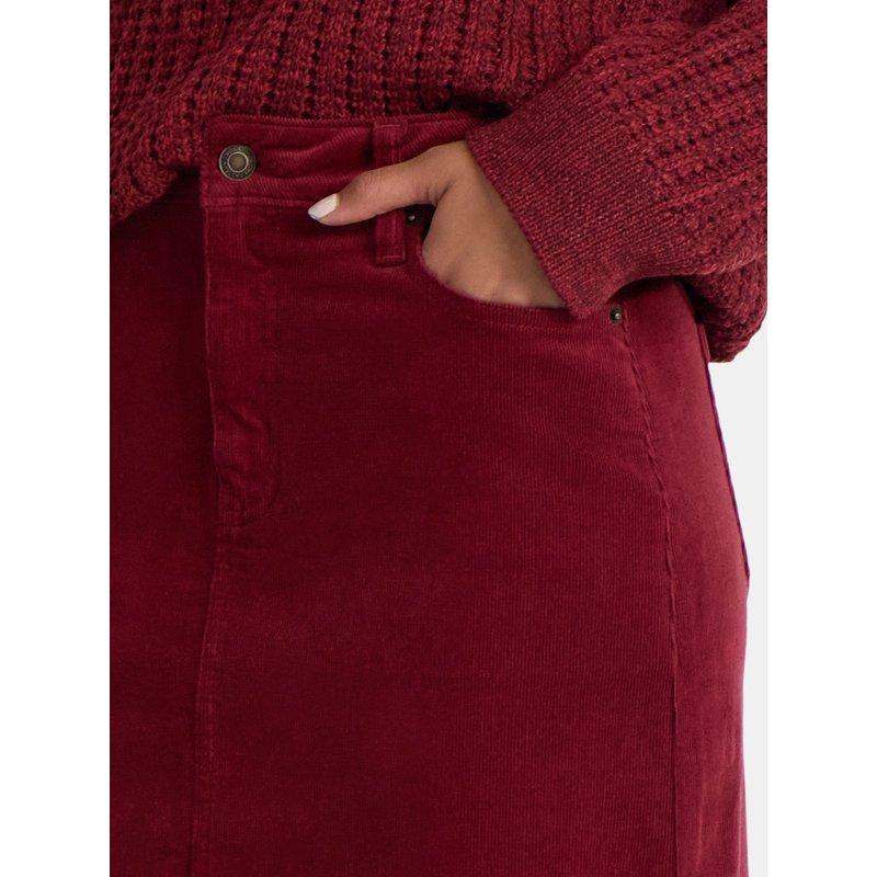 Time And Tru Women's Corduroy Midi Skirt With Front Slit Sizes 0-20