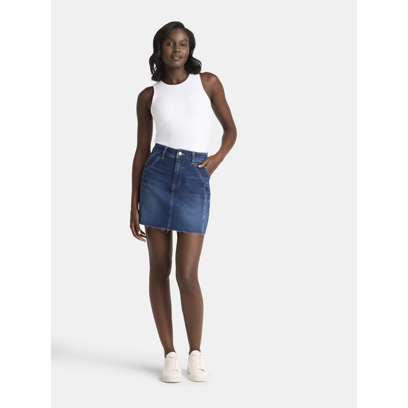 Time And Tru Women's Denim Mini Skirt Sizes 0-20