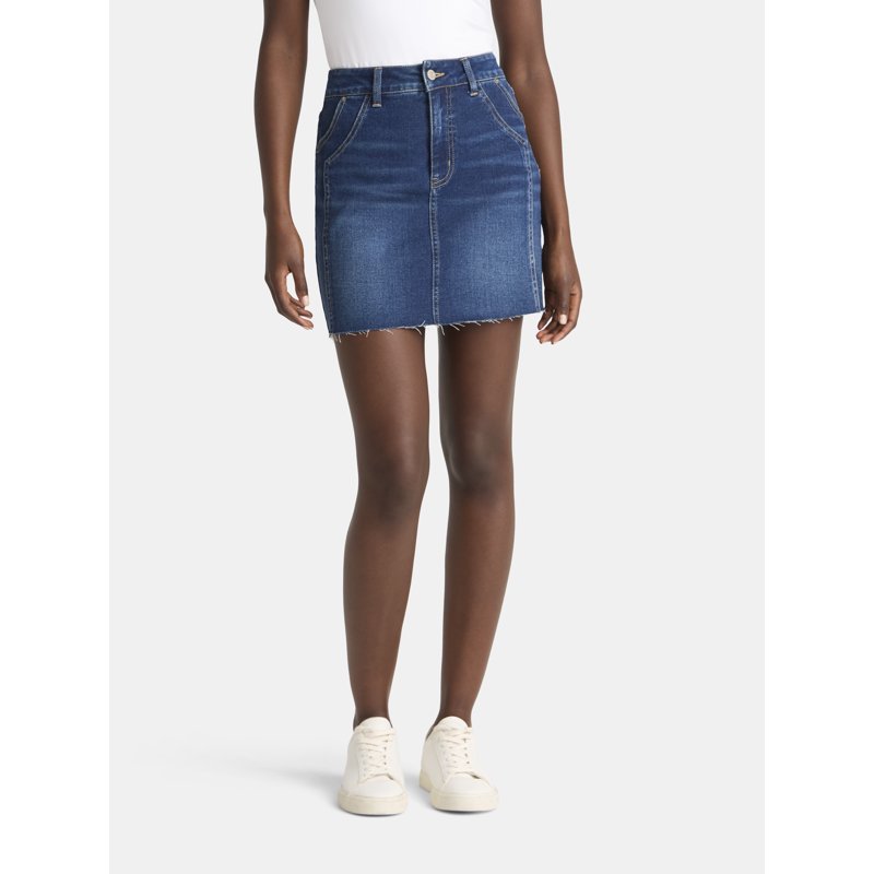 Time and Tru Women's Denim Mini Skirt Sizes 0-20