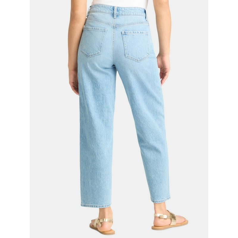 Time And Tru Women's High Rise Barrel Jeans 26.5" Inseam Sizes 0-20