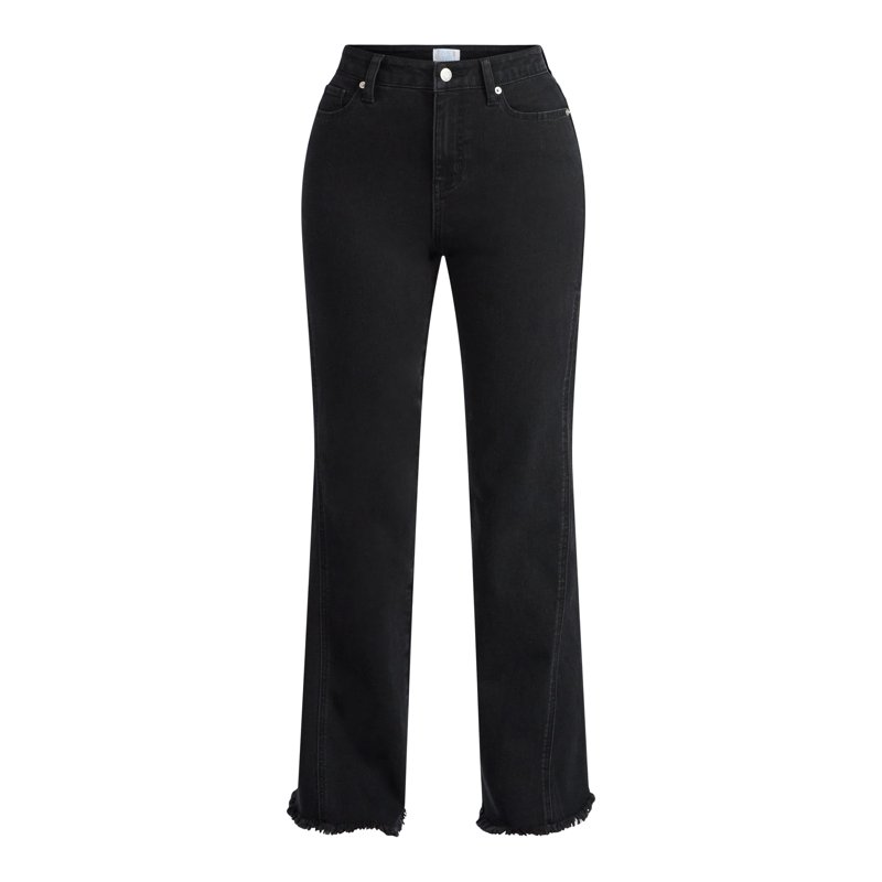 Time And Tru Women's High Rise Flare Jeans With Side Seam Details 32" Inseam Sizes 0-20