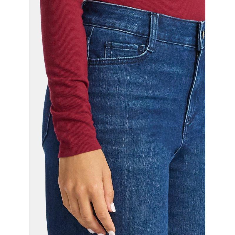 Time And Tru Women's High Rise Straight Jeans With Cuffs 29" Inseam Sizes 0-20