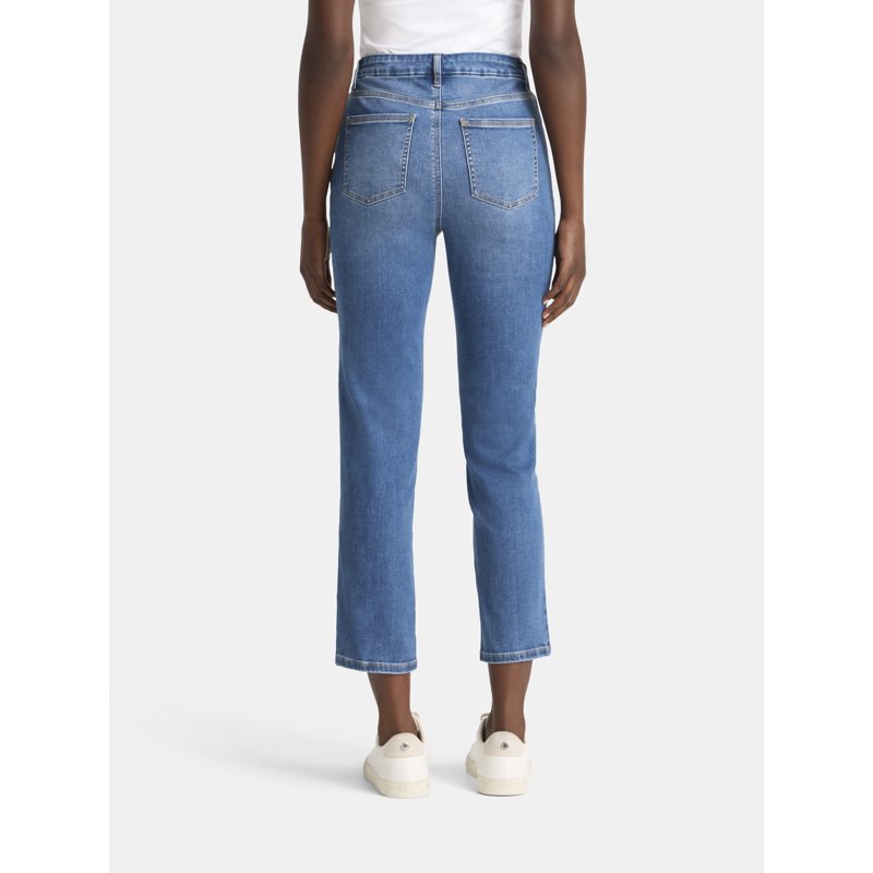 Time And Tru Women's High Rise Straight Leg Jeggings 27.5" Inseam Sizes XS-XXXL