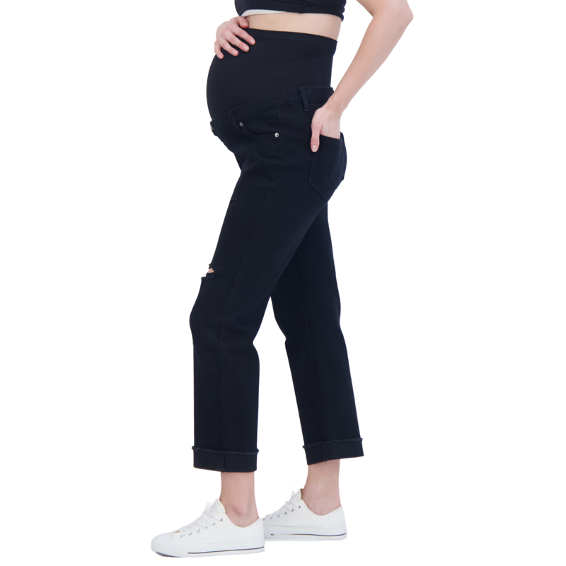 Time And Tru Women's Maternity Girlfriend Jeans Sizes S-XXL