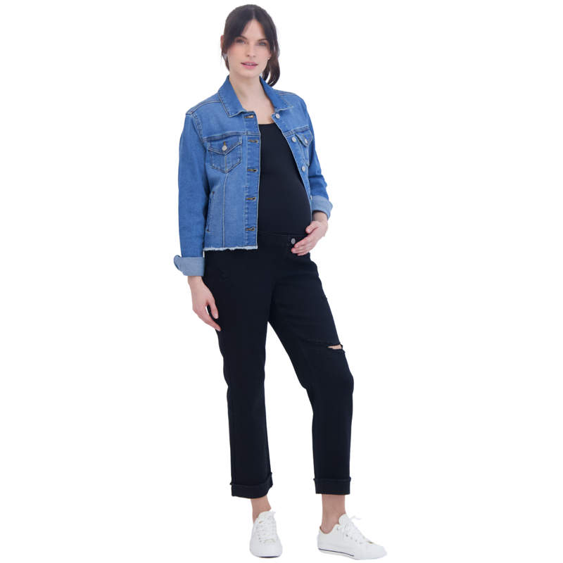 Time And Tru Women's Maternity Girlfriend Jeans Sizes S-XXL