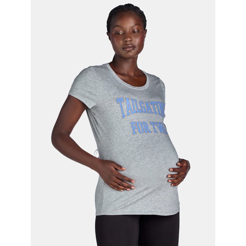 Time and Tru Women’s Maternity Graphic Print Tee Sizes S-XXL