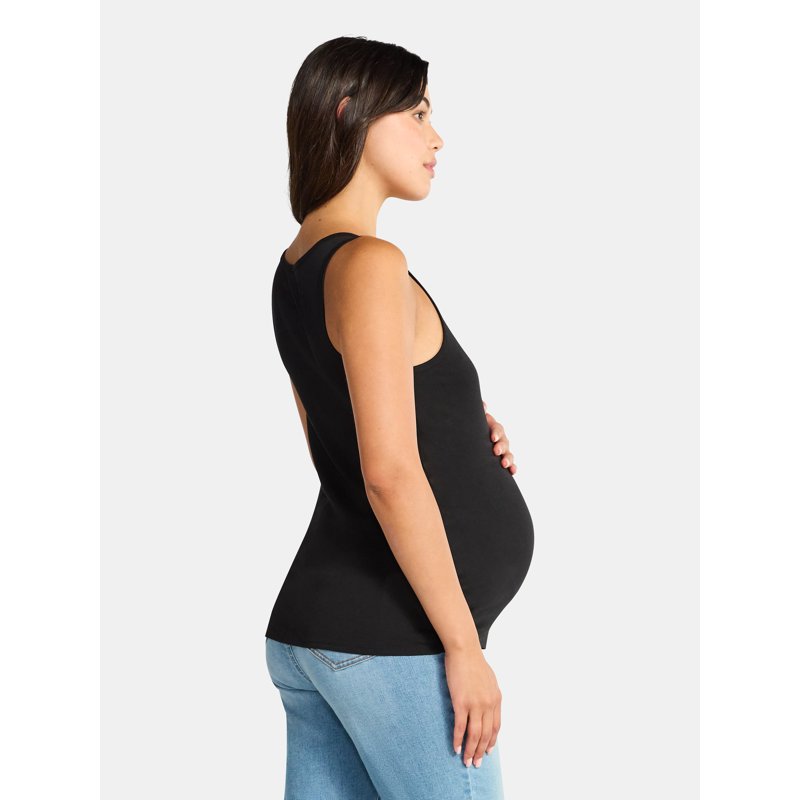 Time And Tru Women's Maternity Non Shirred Tank Top Sizes S-XXL