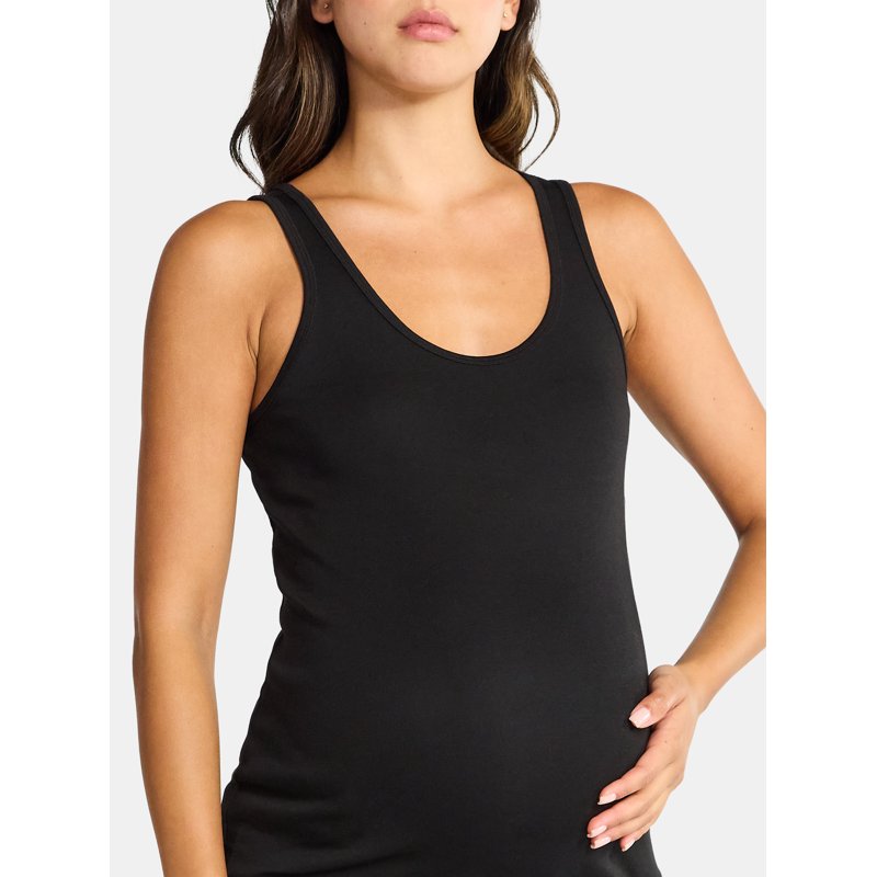 Time And Tru Women's Maternity Non Shirred Tank Top Sizes S-XXL