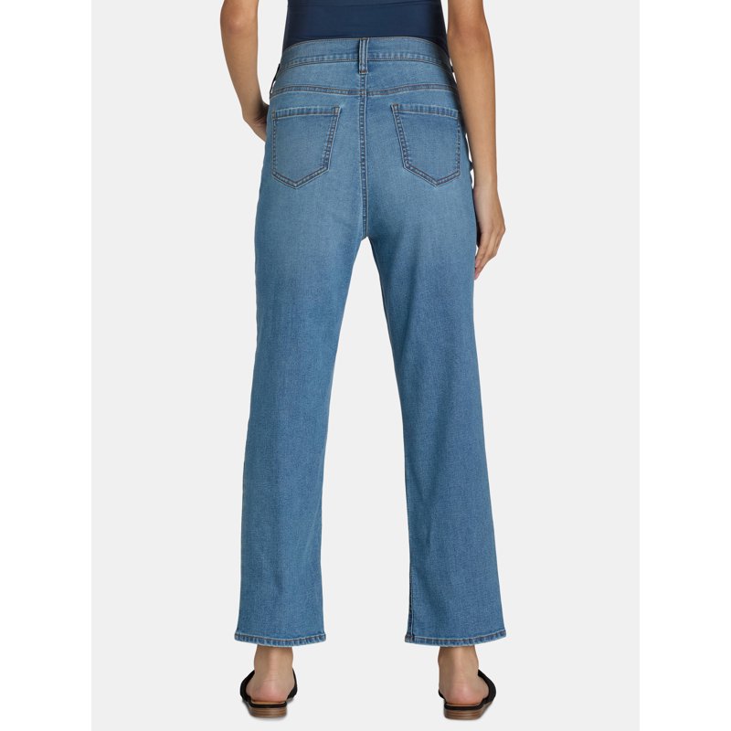 Time And Tru Women's Maternity Straight Leg Jeans 27" Inseam Sizes S-XXL